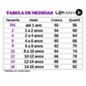 tabela medidas upman