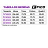 tabela medidas fico