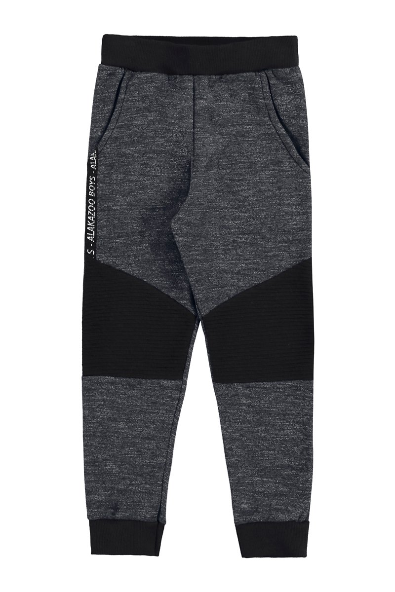 Calça Moletom Infantil/Juvenil Menino Preto Alakazoo Revenda