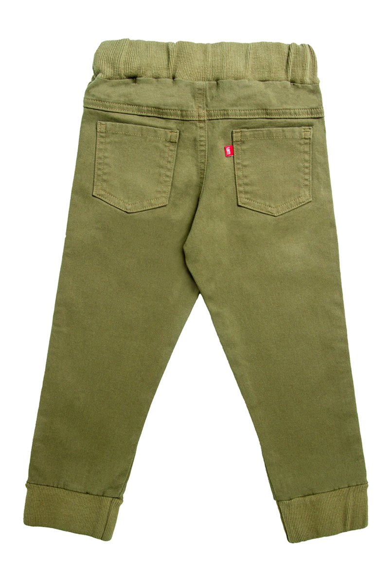 Calça Sarja Infantil Menino Verde Oliva LBM