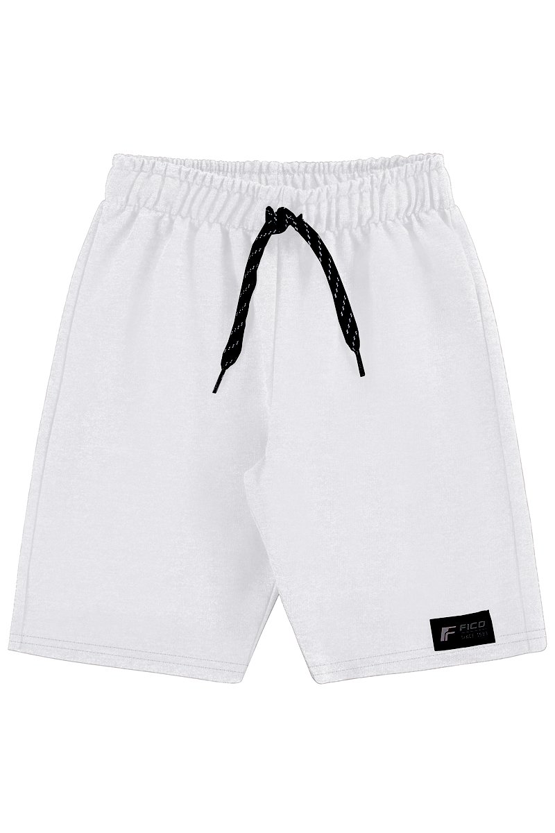 Moletinho Bermuda Branca Moletom Masculina Bermuda Masculina