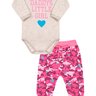 01 conjunto body e calca bebe menina mescla isensee
