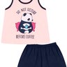 01 pijama curto infantil menina do not disturb rosa isensee