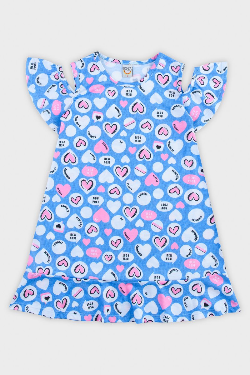 02 vestido infantil boca grande malha river