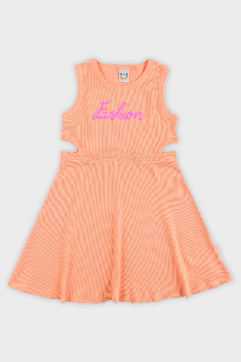 02 vestido infantil boca grande ribana