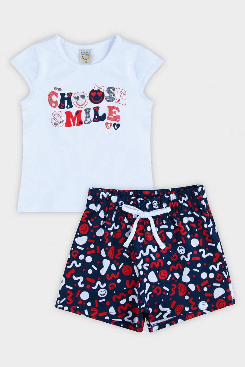 02 conjunto infantil menina boca grande smile