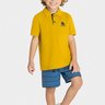 01 conjunto polo infantil menino boca grande amarelo