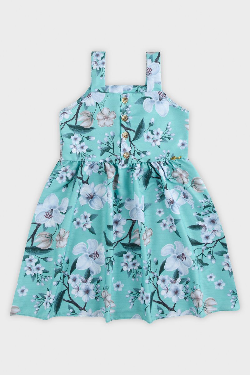 01 vestido infantil glinny tecido maquinetado