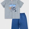 01 conjunto pialu infantil menino motorcycle