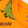 03 conjunto bebe menino reirex dinos laranja