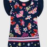 01 vestido infantil kely kety borboletas marinho