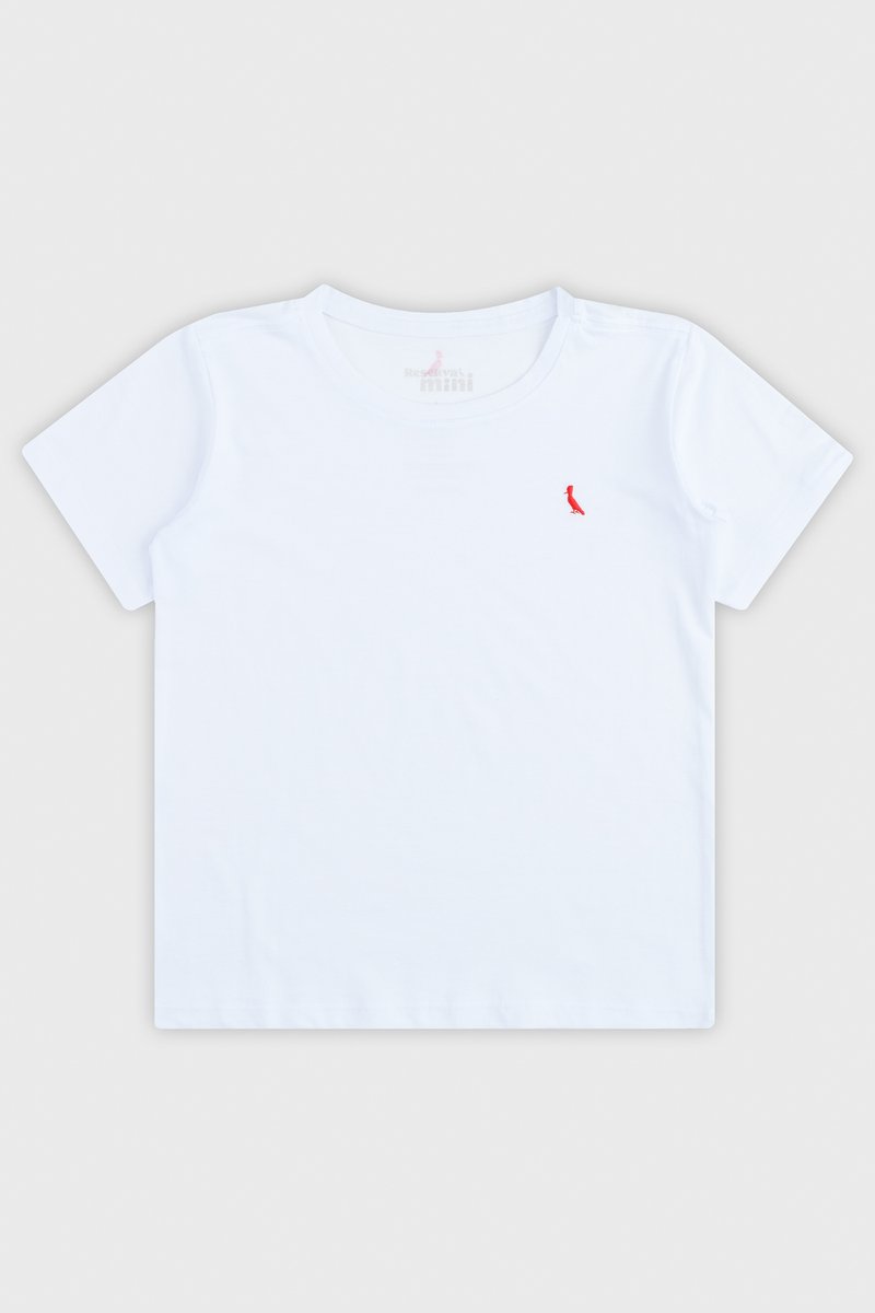 01 camiseta infantil reserva mini basica branco
