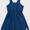 01 vestido infantil kely kety tecido chambray marinho