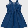 04 vestido infantil kely kety tecido chambray marinho