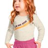 01 blusa meia malha infantil menina kely kety
