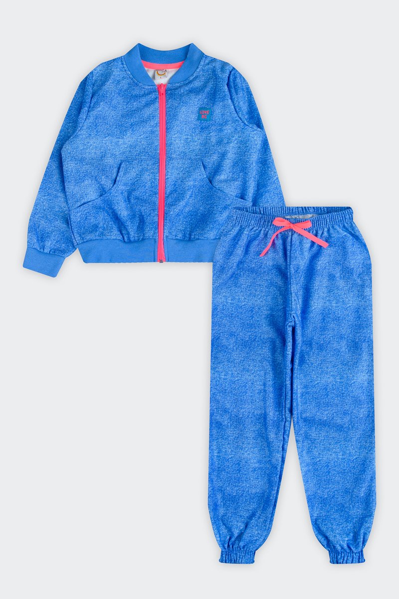 Conjunto Moletom Infantil Menina Love Boca Grande