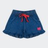 01 bermuda jeans infantil menina anna chica