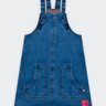 04 salopete jeans infantil menina anna chica