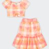 02 conjunto cropped e saia midi infantil menina fakini