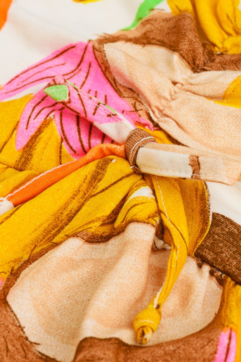 04 vestido midi infantil menina tropical fakini