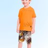 01 conjunto infantil menino folhas fakini