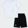 02 conjunto infantil menino bermuda canelada fakini