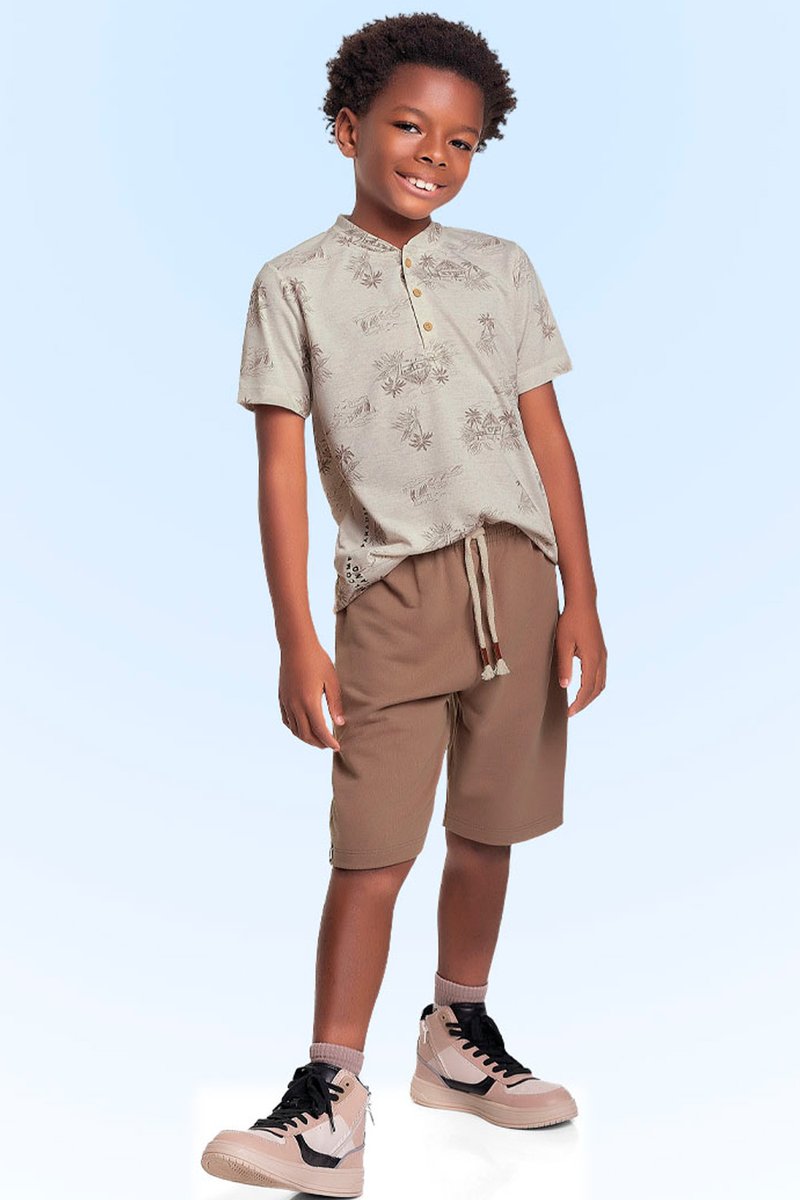 01 conjunto infantil menino choupanas fakini