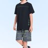 01 conjunto infantil menino camiseta e bermuda fakini
