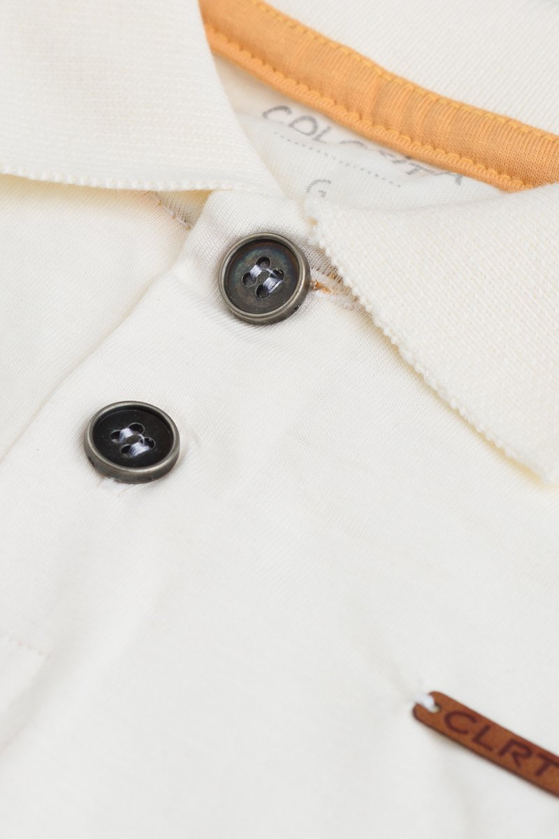 02 conjunto polo e bermuda sarja bebe menino coloritta