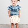 04 conjunto infantil menina blusa e short saia coloritta
