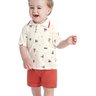 04 conjunto camisa polo bebe menino elian