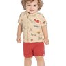 04 conjunto camisa e bermuda bebe menino elian