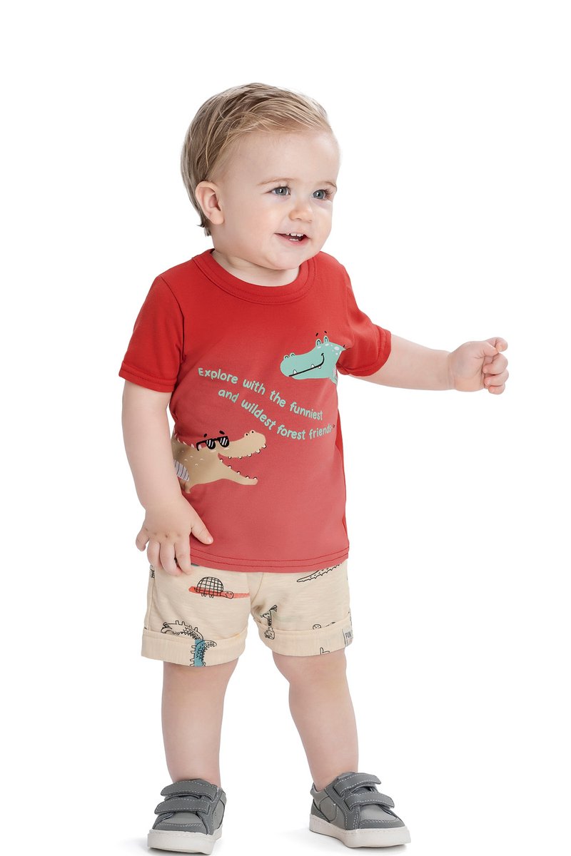 04 conjunto bebe menino jacares elian