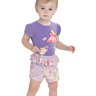 04 conjunto bebe menina blusa e short elian