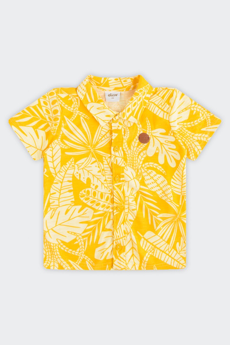 01 camisa infantil menino em meia malha flame elian