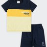 01 conjunto infantil menino camiseta e bermuda elian
