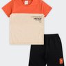 04 conjunto infantil menino camiseta e bermuda elian