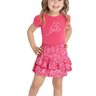 04 conjunto infantil menina blusa e saia elian