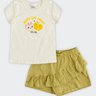 01 conjunto infantil menina apple club elian