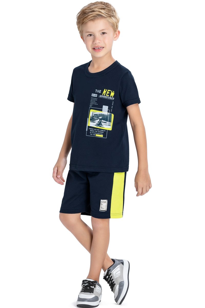 04 conjunto infantil menino new adventurer elian