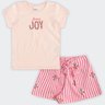01 conjunto infantil menina blusa e short elian