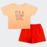 01 conjunto infantil menina good day elian
