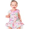 01 vestido bebe menina em cotton ursinhos marlan