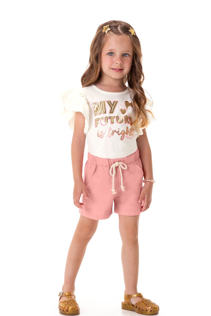 01 conjunto infantil menina my future marlan