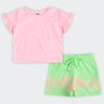 02 conjunto infantil menina blusa e short marlan