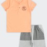 02 conjunto infantil menino camiseta e bermuda marlan