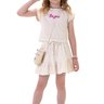 01 conjunto infantil menina blusa e saia marlan