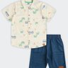 02 conjunto camisa infantil menino marlan