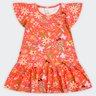 02 vestido infantil menina meia malha flores alakazoo