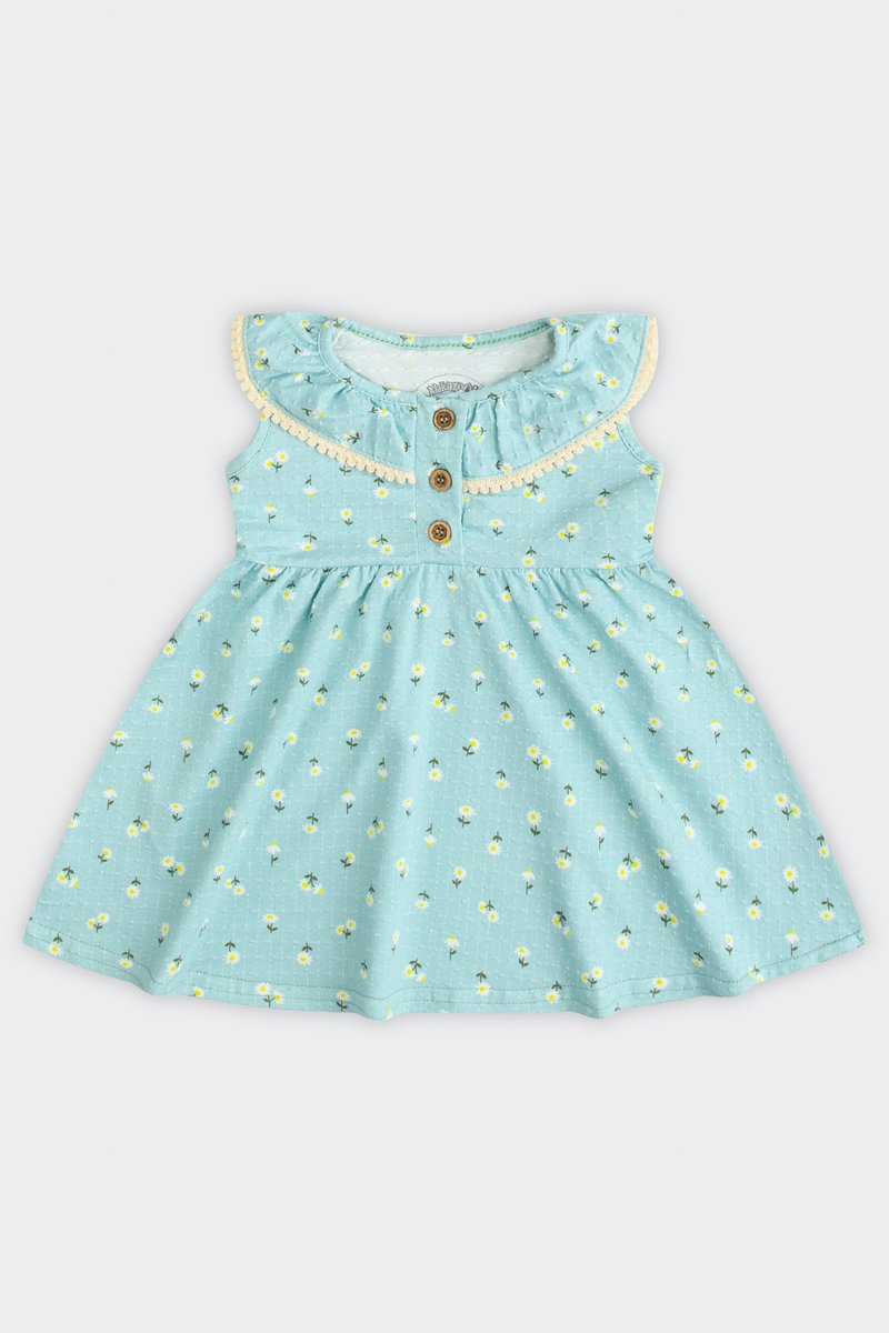 01 vestido bebe menina em malha nikko flores alakazoo